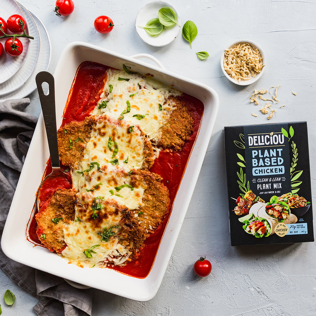 Vegan Chicken Parma – Deliciou