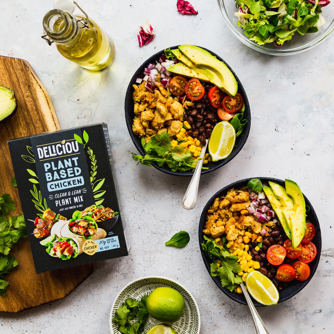 Plant-Based Chicken Taco Salad – Deliciou